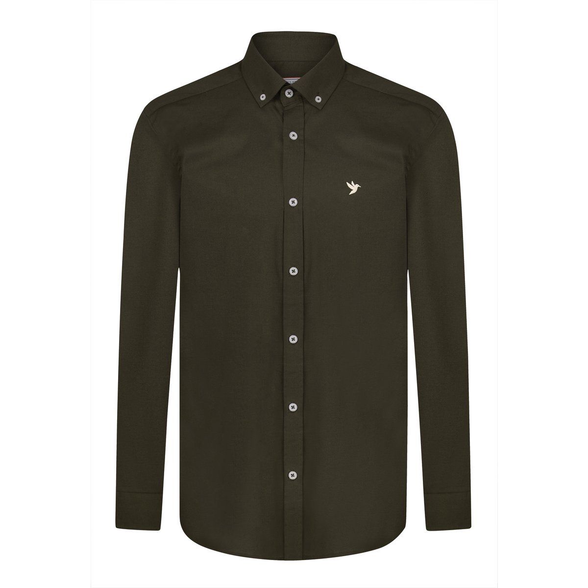 Klassisches Langarm-Button-Down-Hemd
