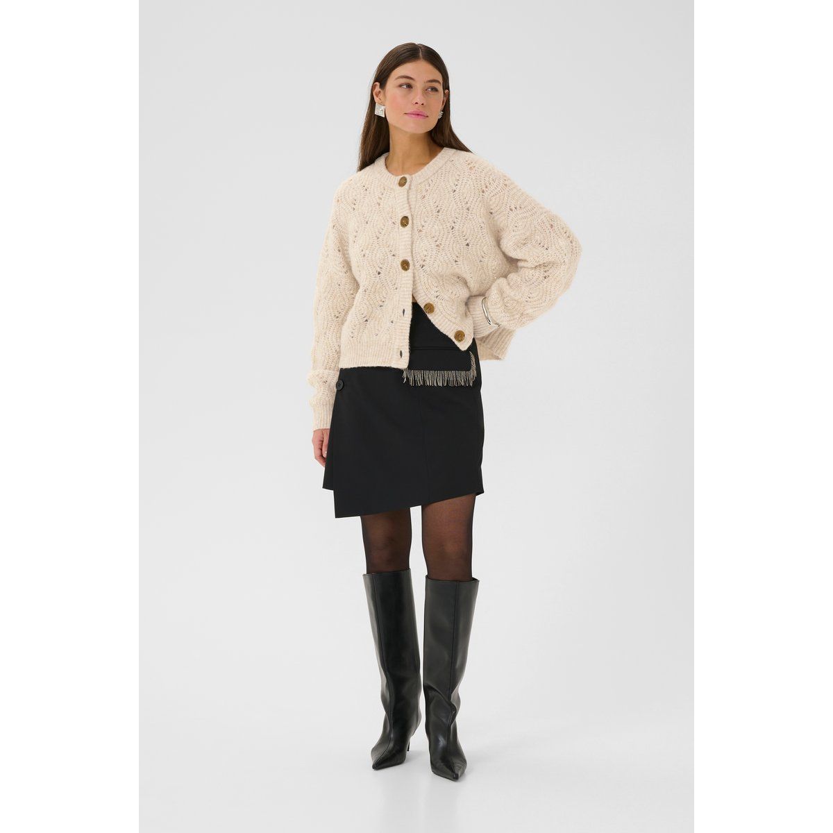 Strickjacke CUkimmy Strickjacke Oversize fit offwhite