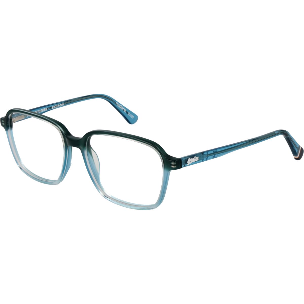 Blaue Acetat Vollrandbrille