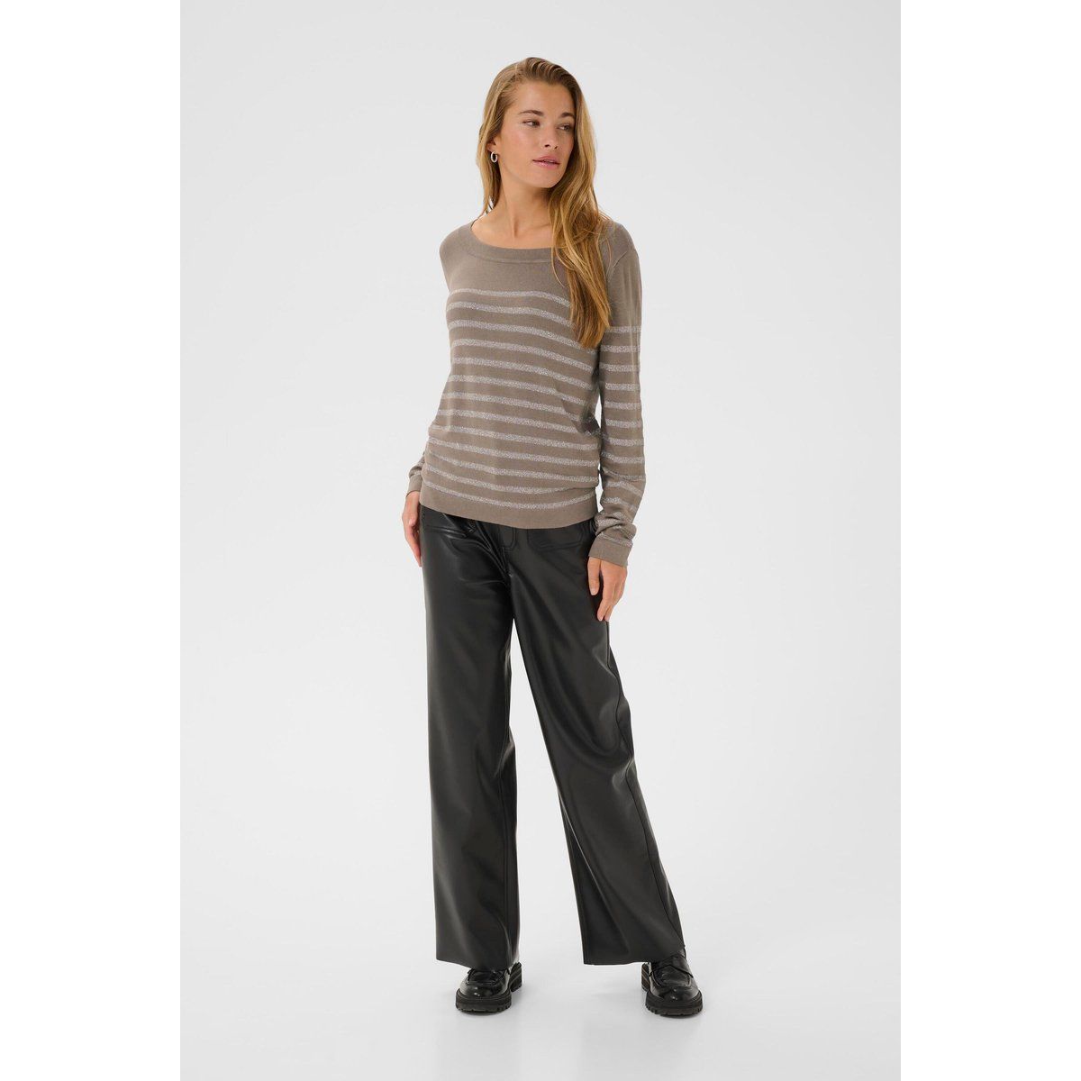 Strickpullover KAlizz Strickpullover Tight fit brown