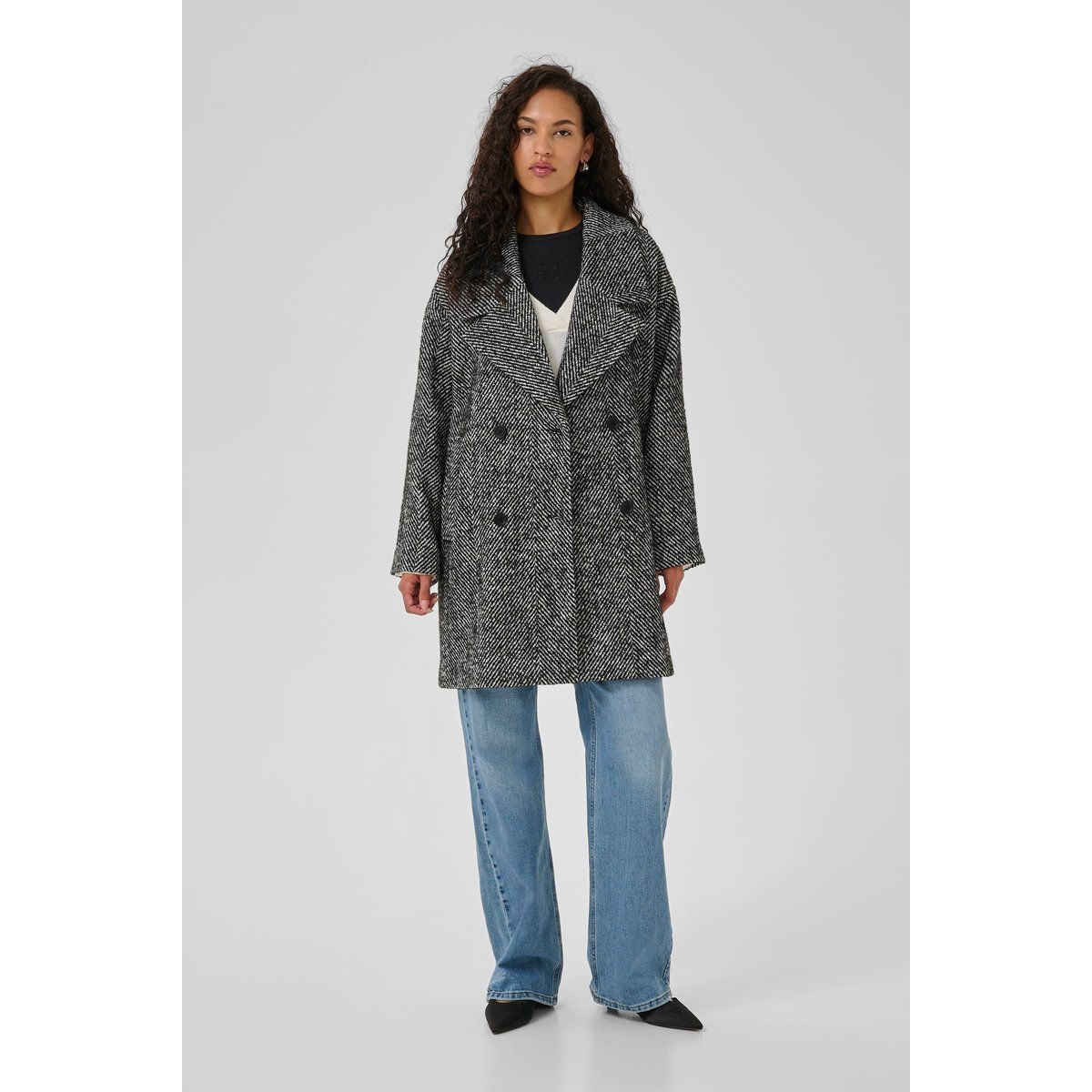 Jacke MaggieMW Jacke Baggy fit black offwhite