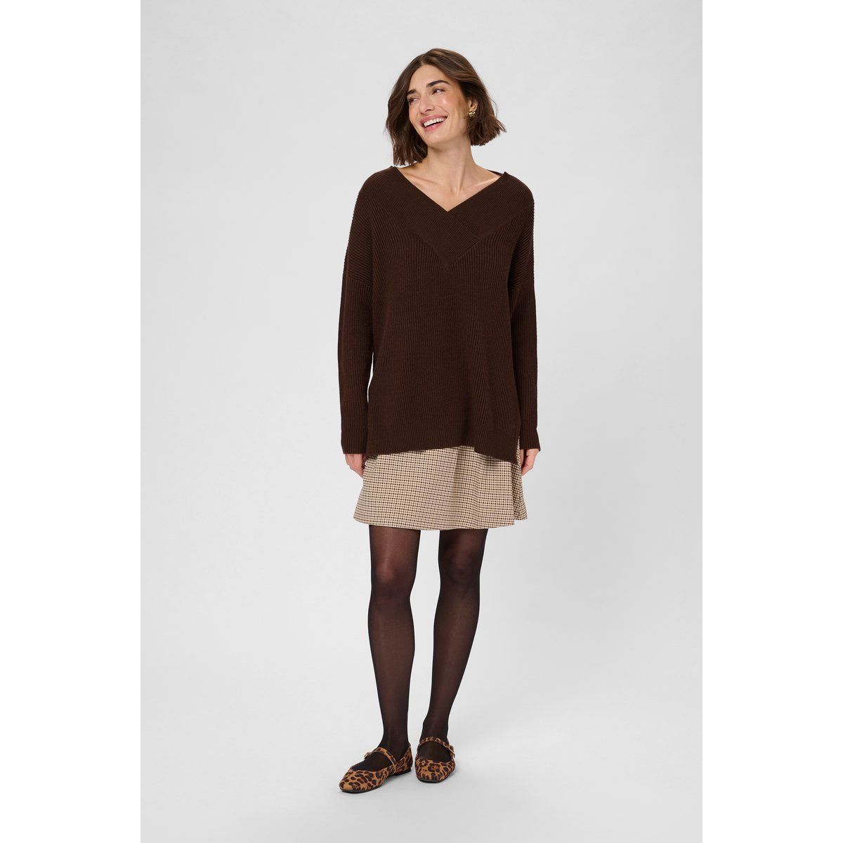 Strickpullover CUolivia Strickpullover Oversize fit brown