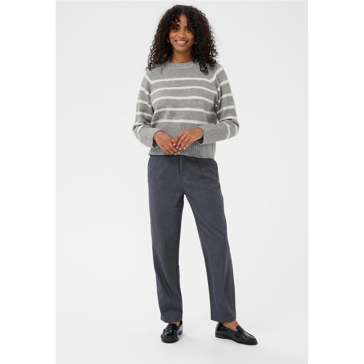 Strickpullover KAerin Strickpullover Regular fit grey white