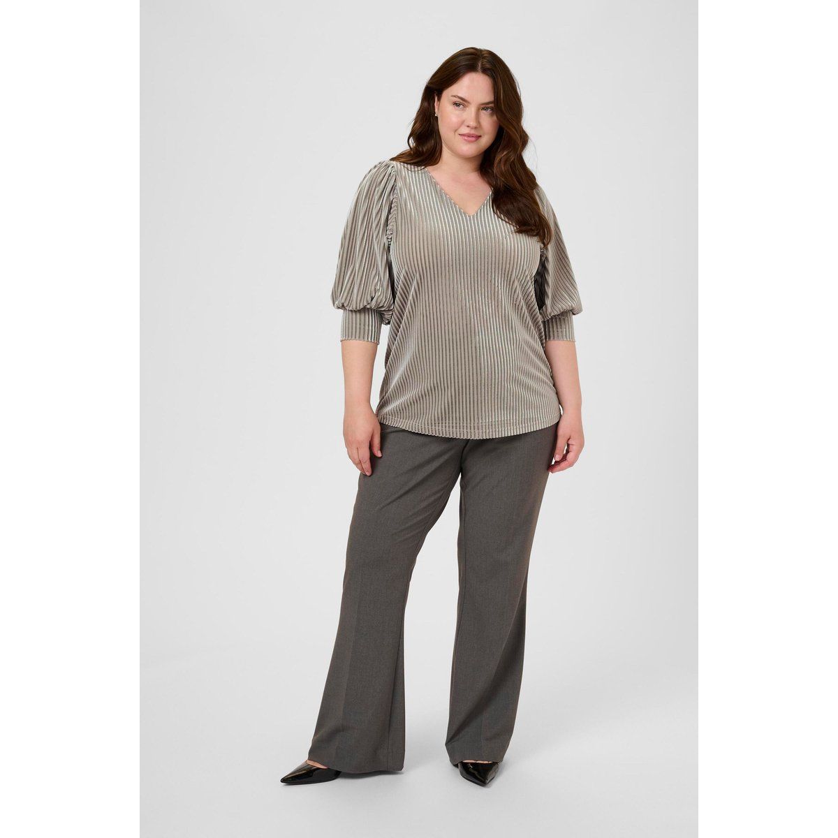 Langarm-Bluse KCcacanna Langarm-Bluse Regular fit grey