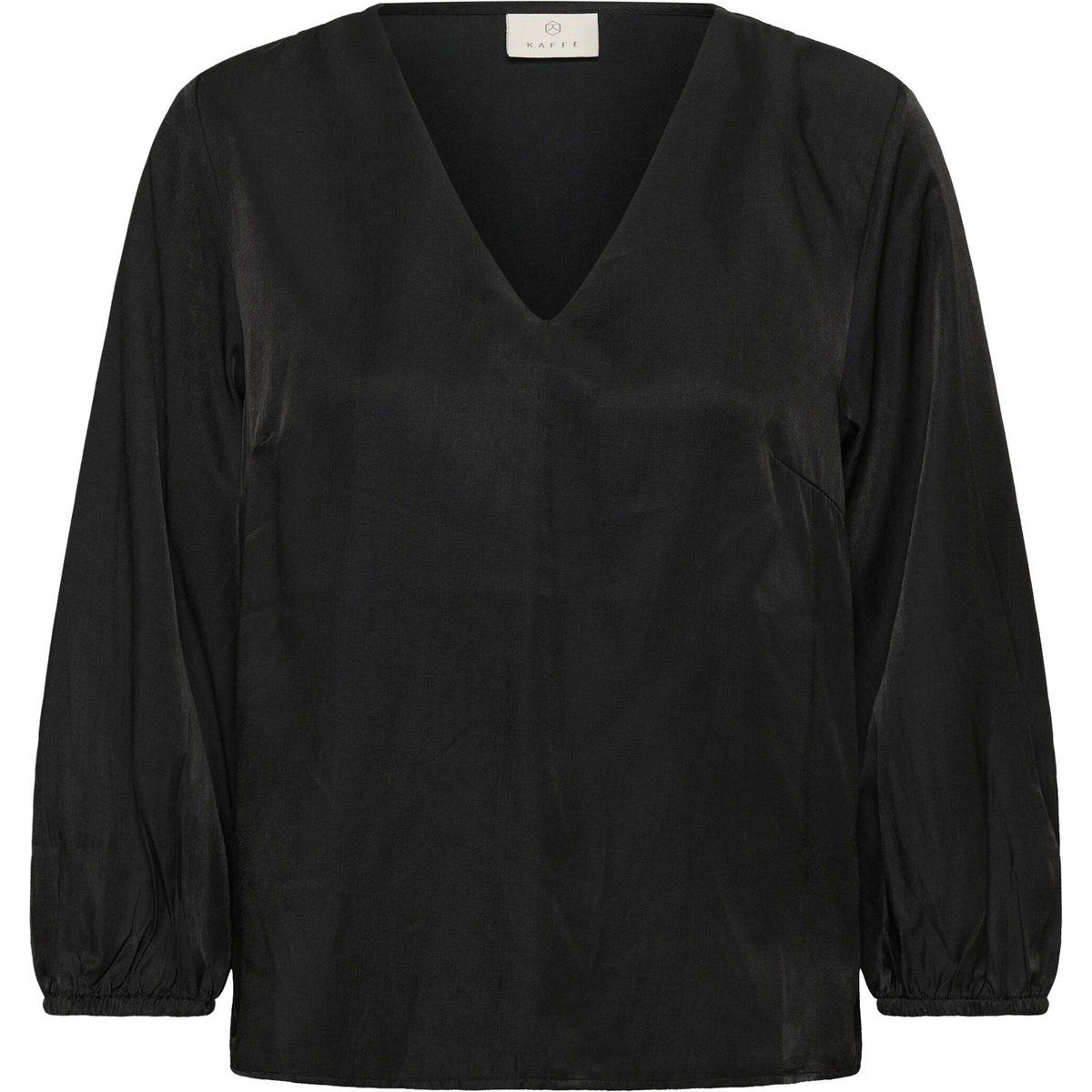 Elegante Bluse mit V-Ausschnitt und Ballonärmeln
