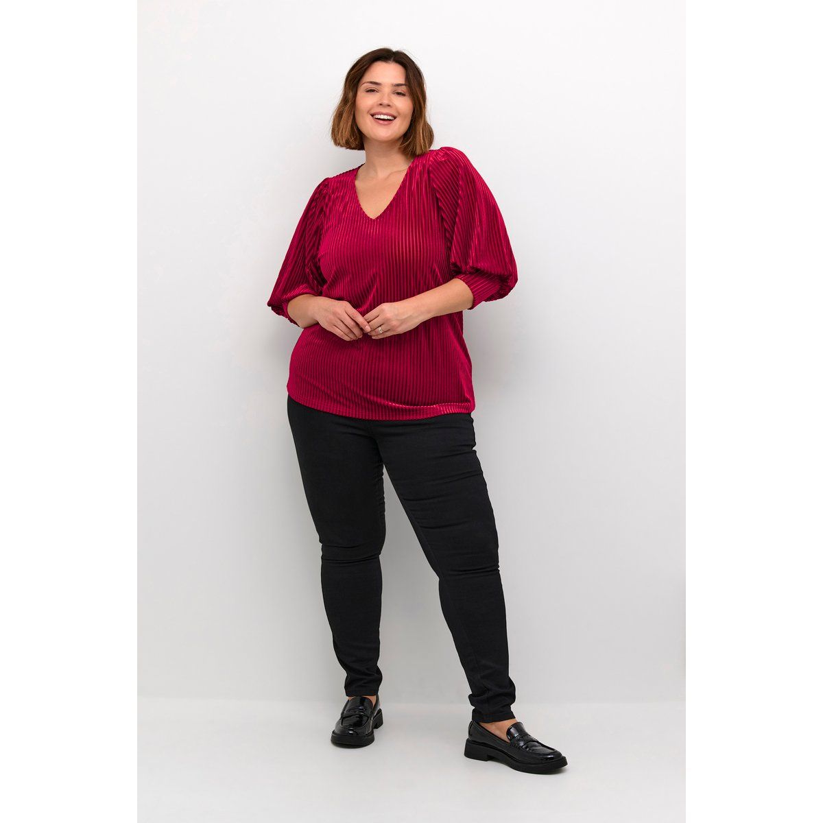 Langarm-Bluse KCcacanna Langarm-Bluse Regular fit red