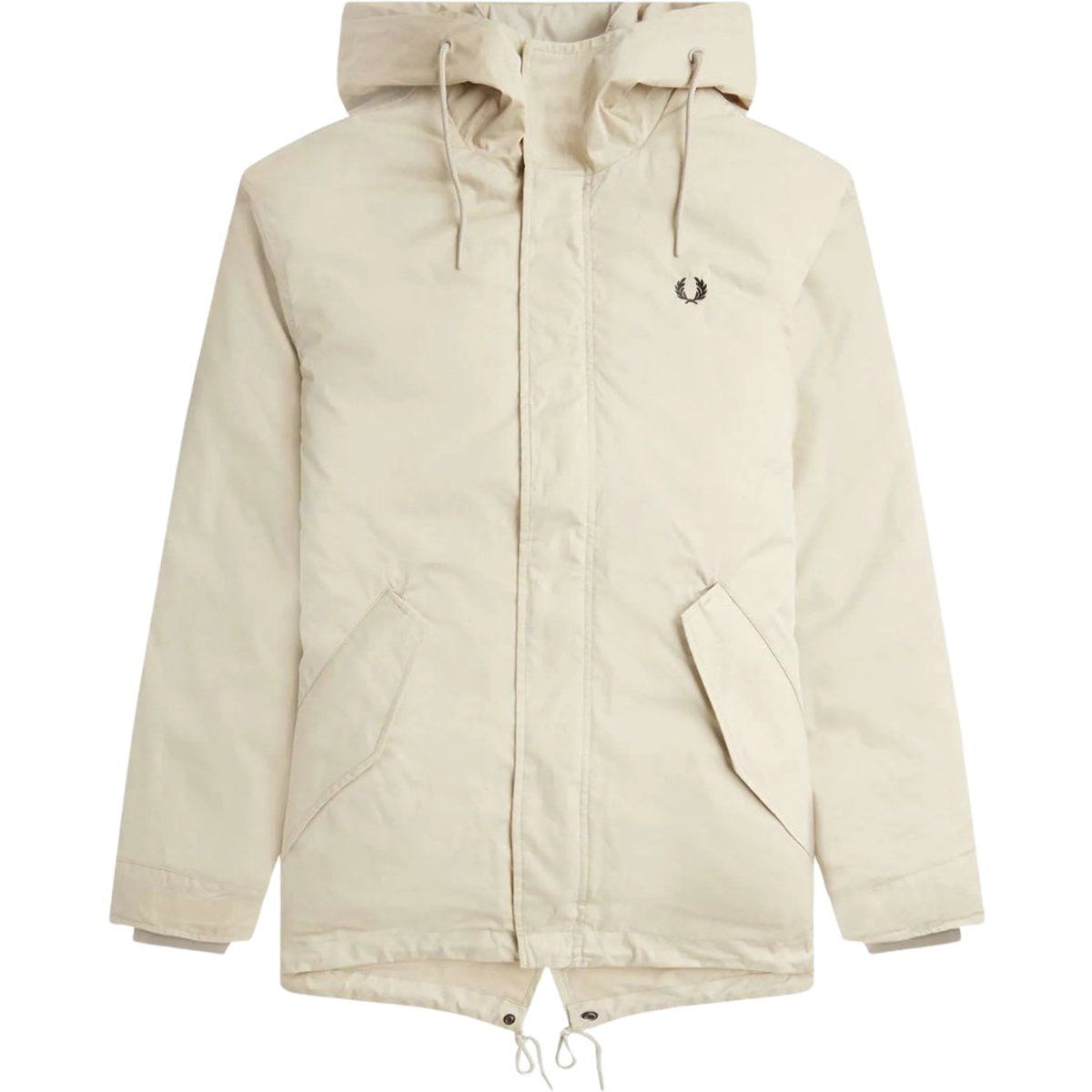 Kurzer Wattierter Parka mit Kapuze