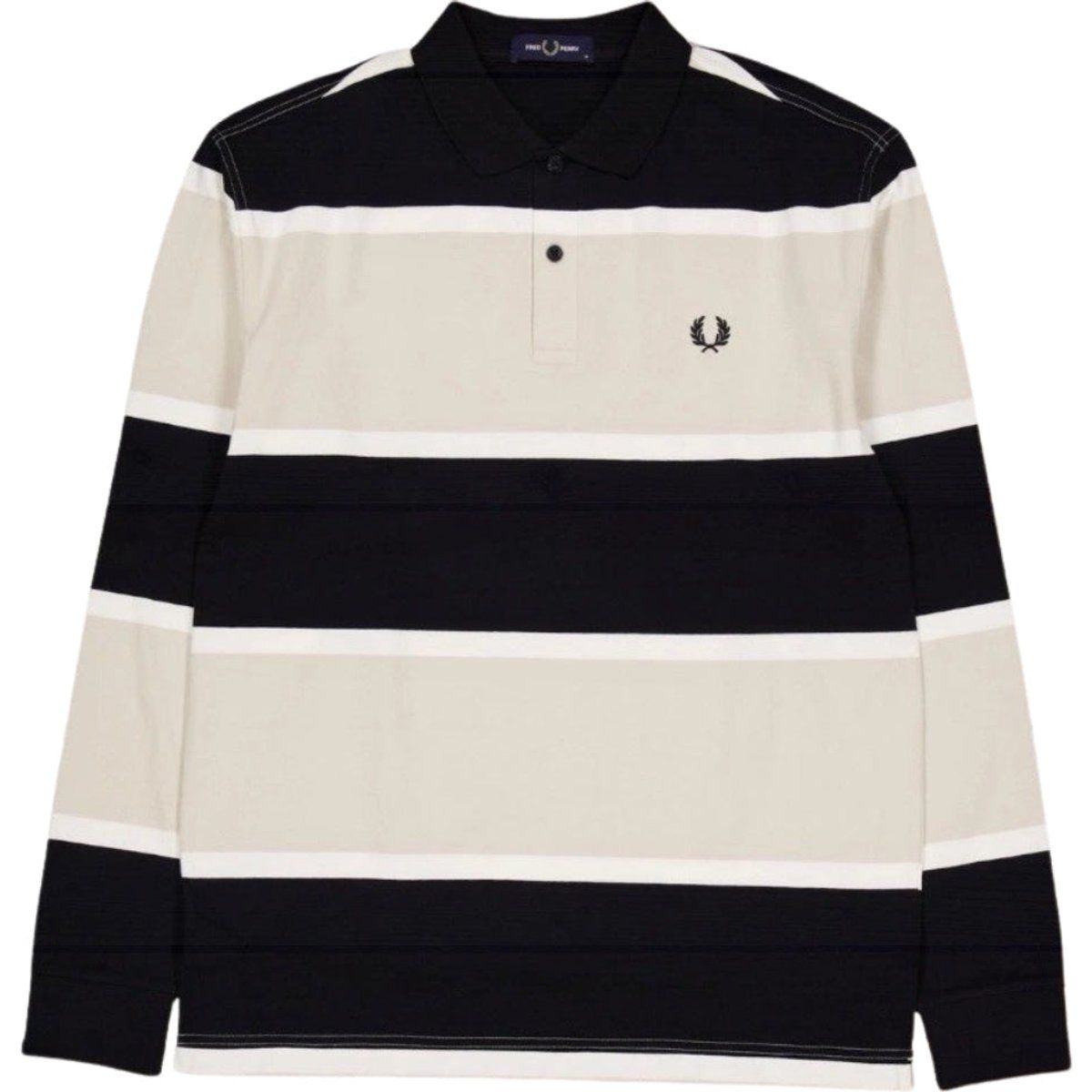 Gestreiftes Langarm-Rugby-Shirt