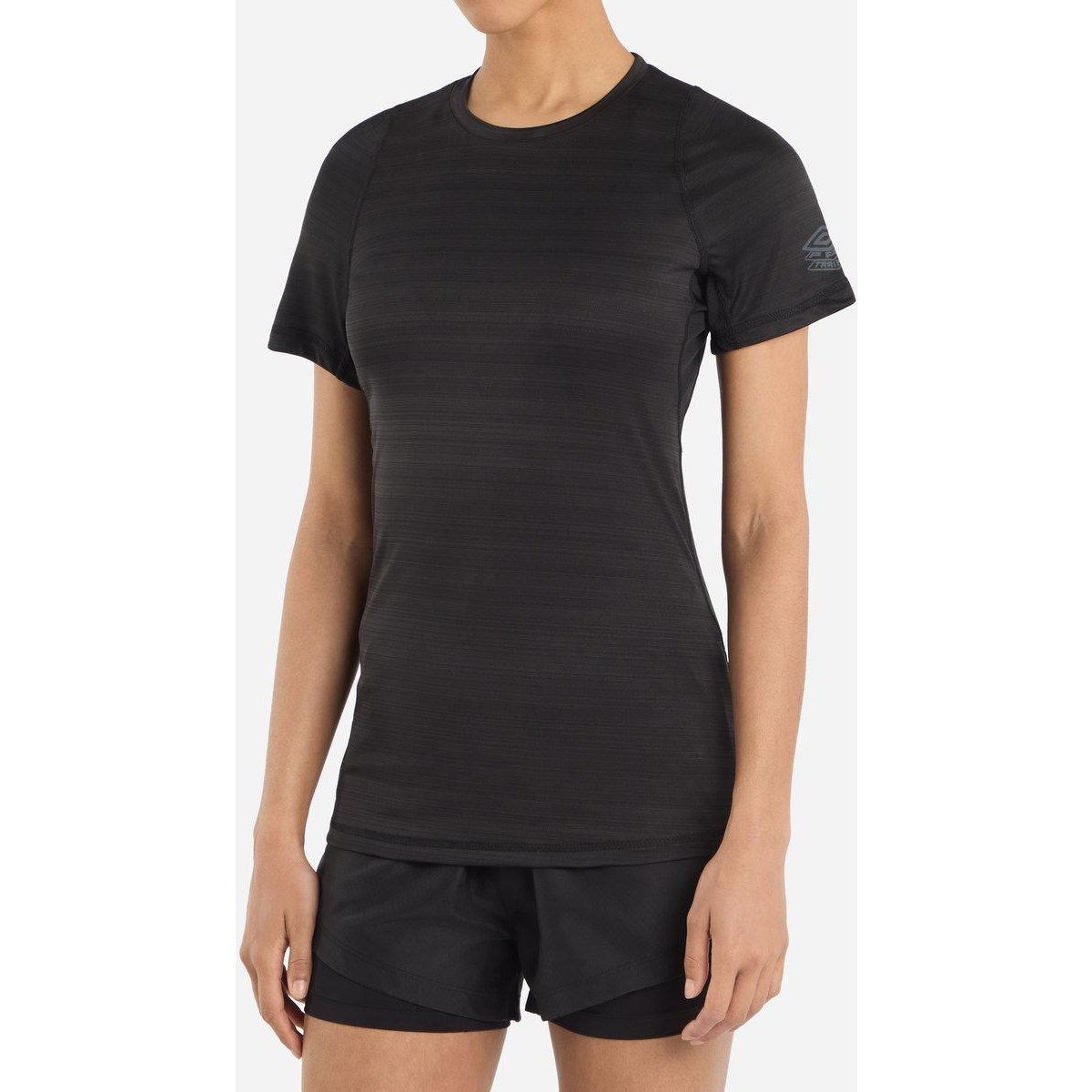 Umbro - "Pro" T-Shirt für Damen - Training (Schwarz Mergel)