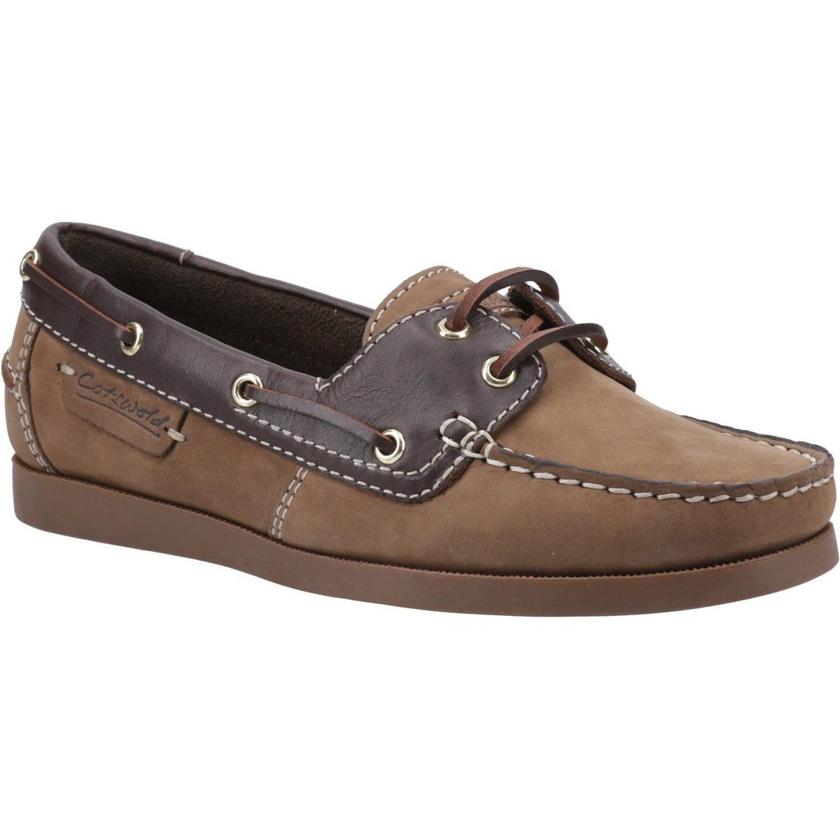 Bootsschuhe aus Leder mit Schnürsenkeln
