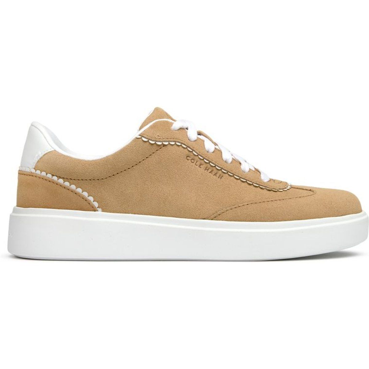 Wildleder-Sneaker mit Wellenkante