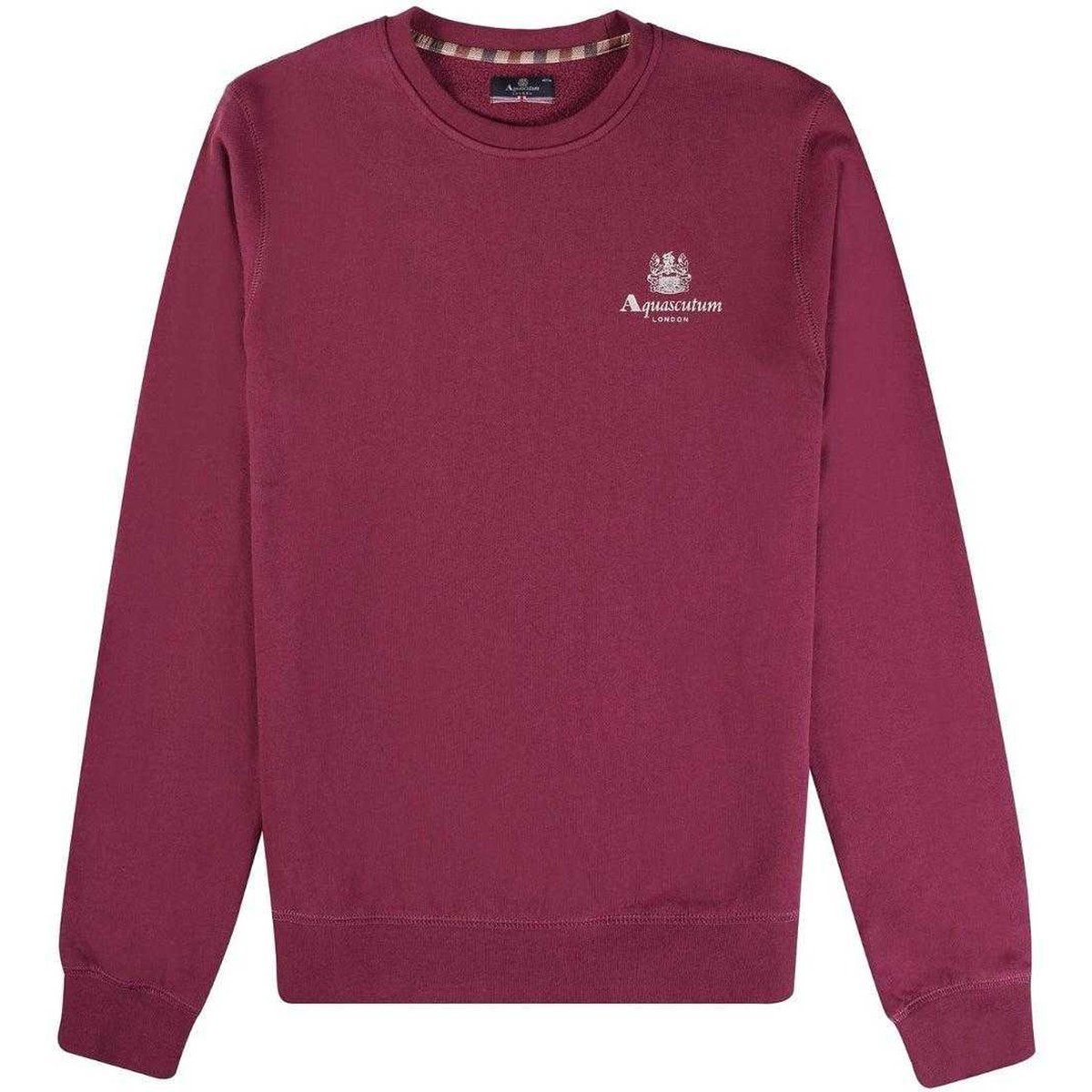 Aquascutum - Sweatshirt für Herren/Damen Unisex, Aktiv (Burgunderrot)