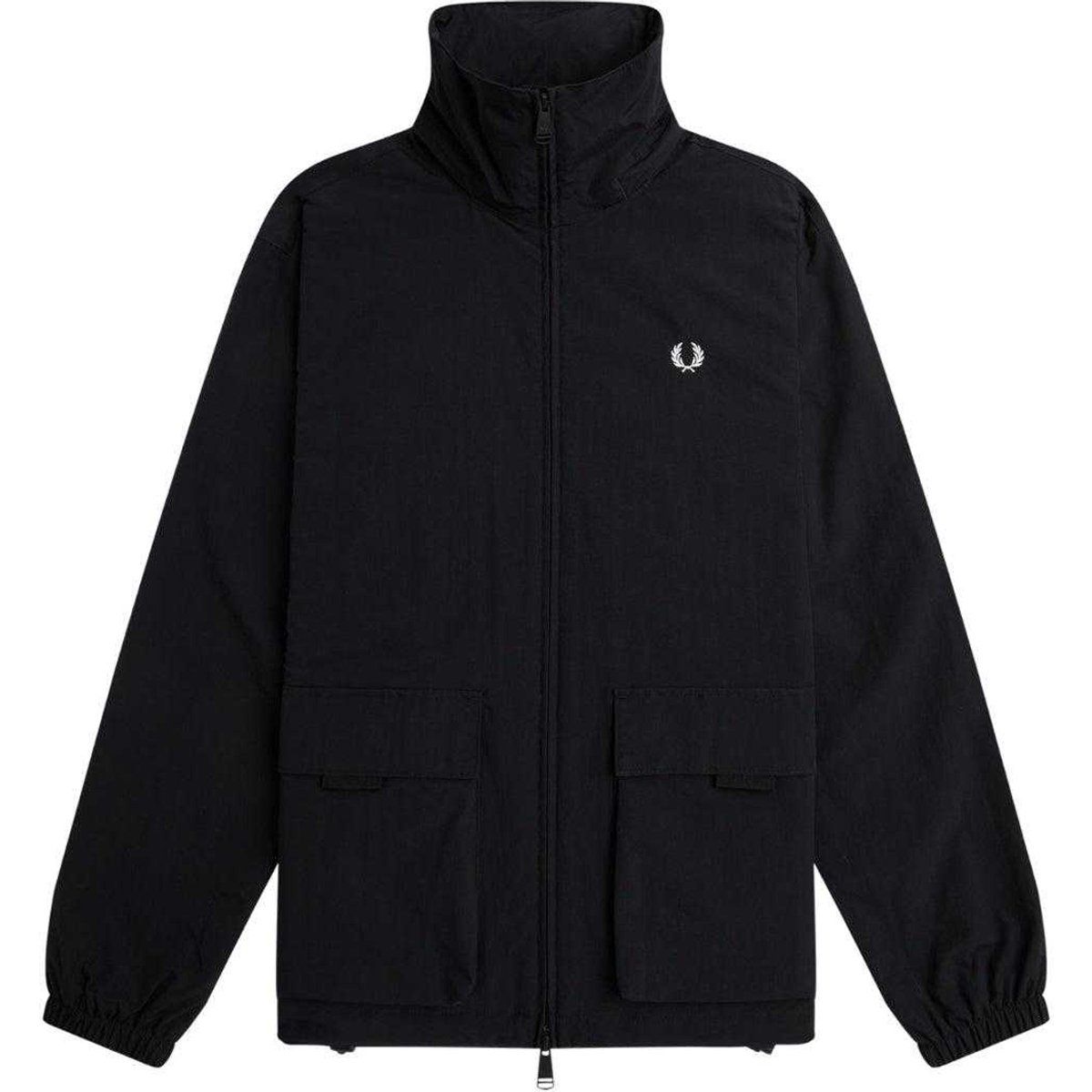 Fred Perry - Jacke für Herren, Aufgesetzte Tasche (Schwarz)