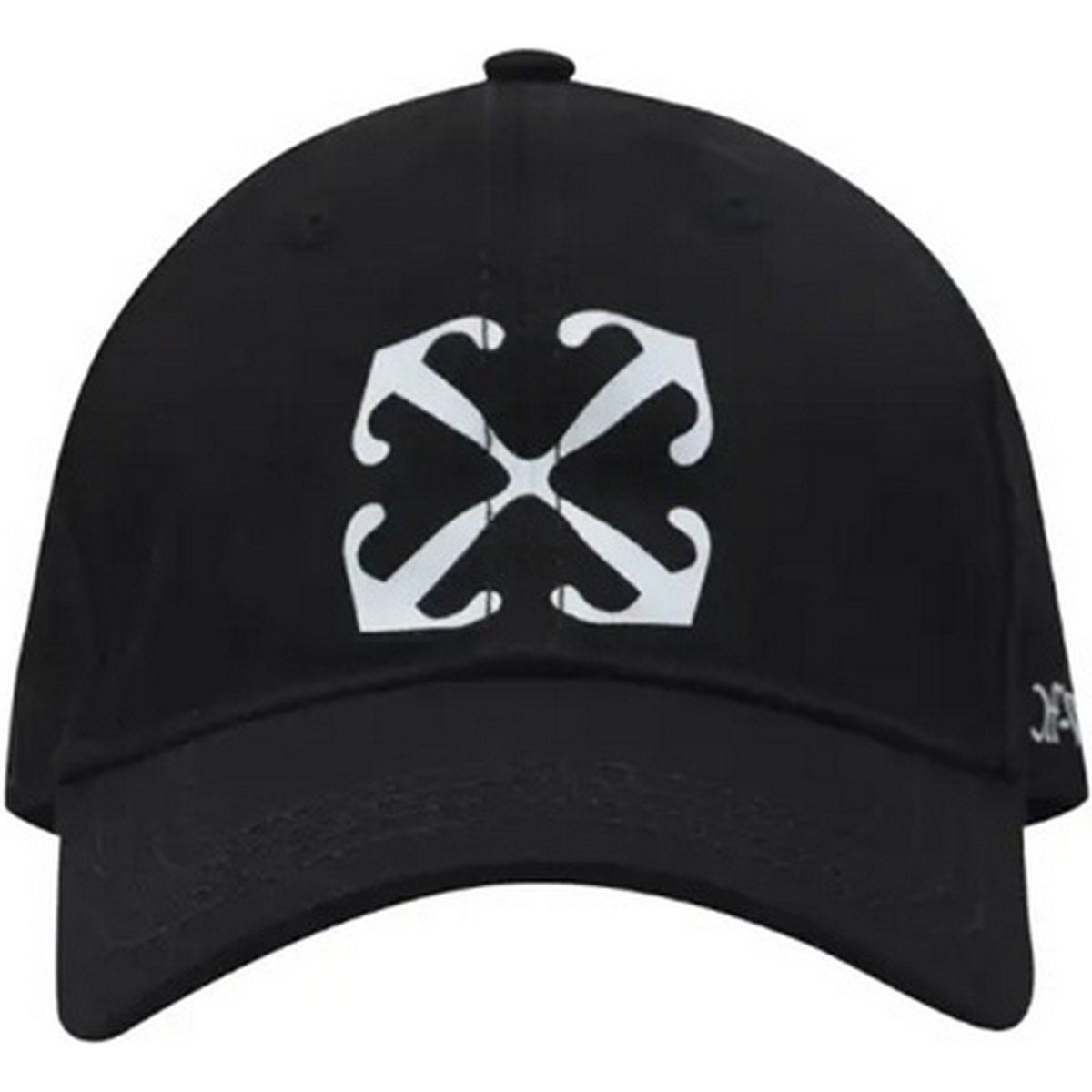 Off-White Pfeil Baumwoll-Baseballmütze (Schwarz)