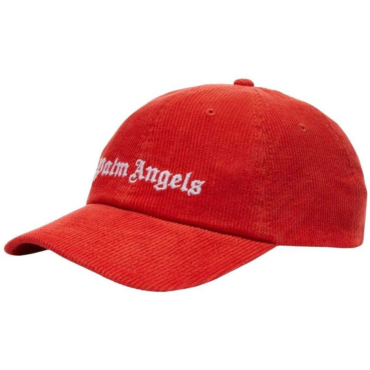 Palm Angels Logo Cord-Pak Baseballkappe (Rot)