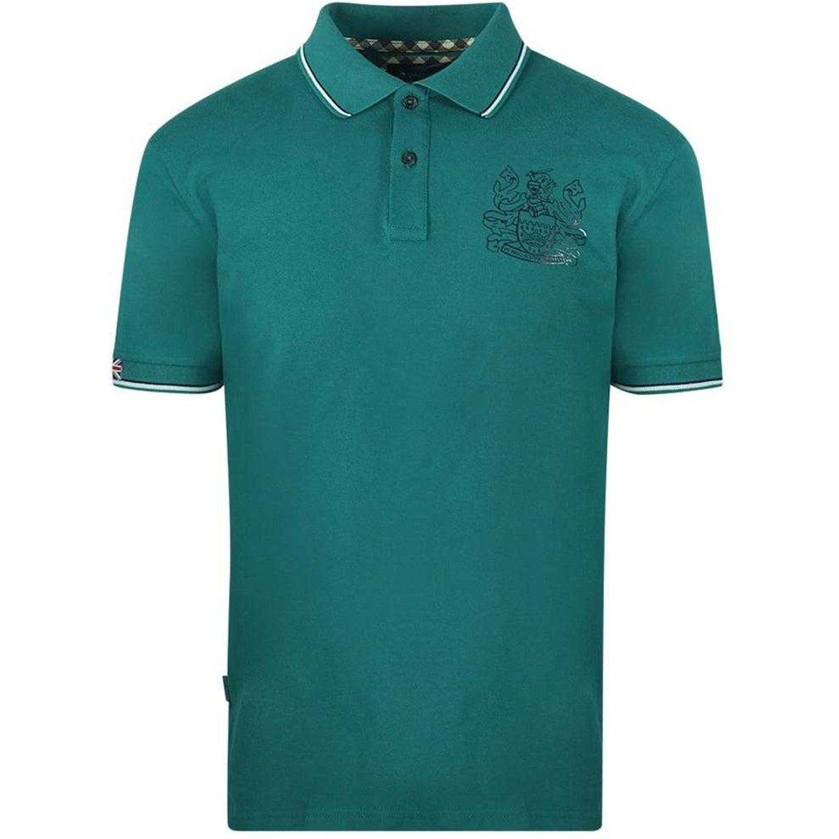 Aquascutum Unisex Erwachsene Aldis Crest Polo-Shirt (Grün)