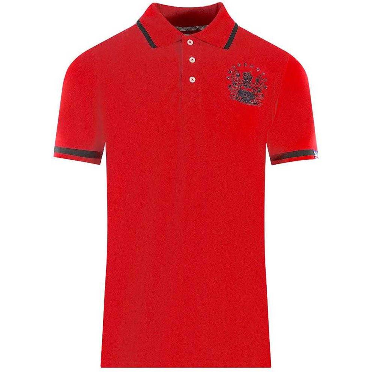 Aquascutum Unisex Erwachsenen Aldis Tipped Polo-Shirt (Rot)