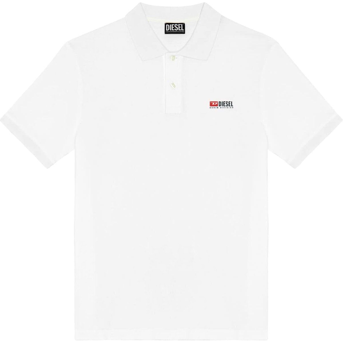 Diesel - "T Smith Div New D" Poloshirt für Herren/Damen Unisex (Weiß)