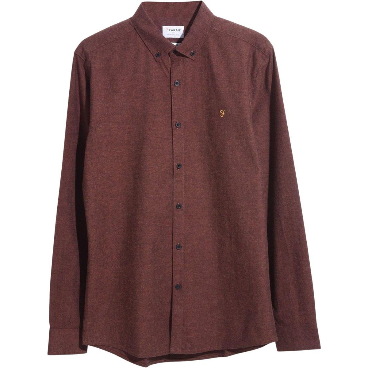Herren Langarm Button-Down Hemd
