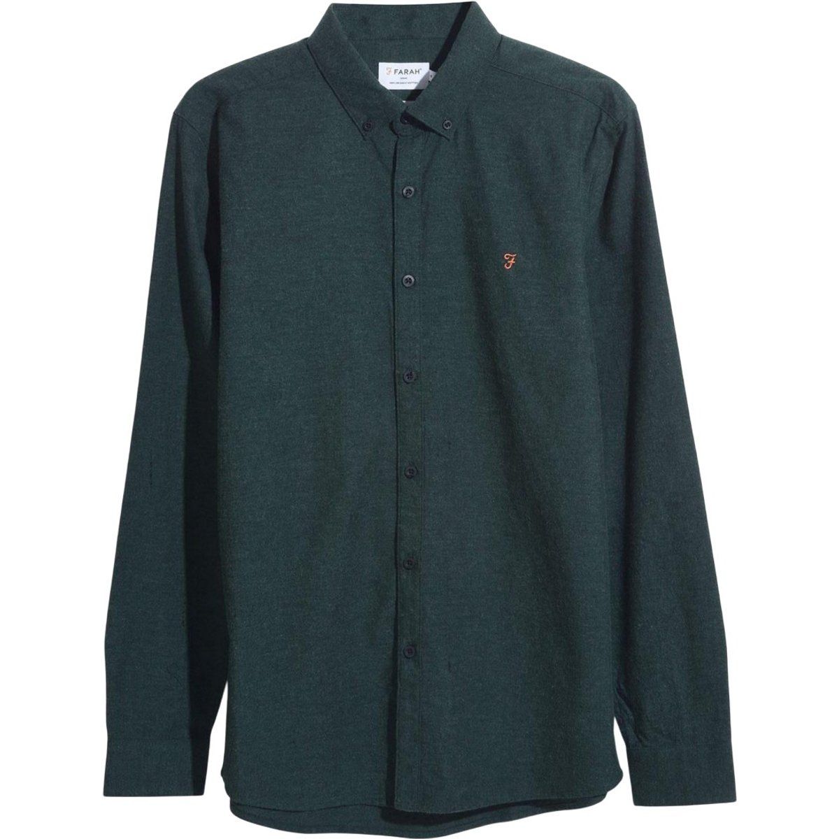 Langärmliges Button-Down-Hemd