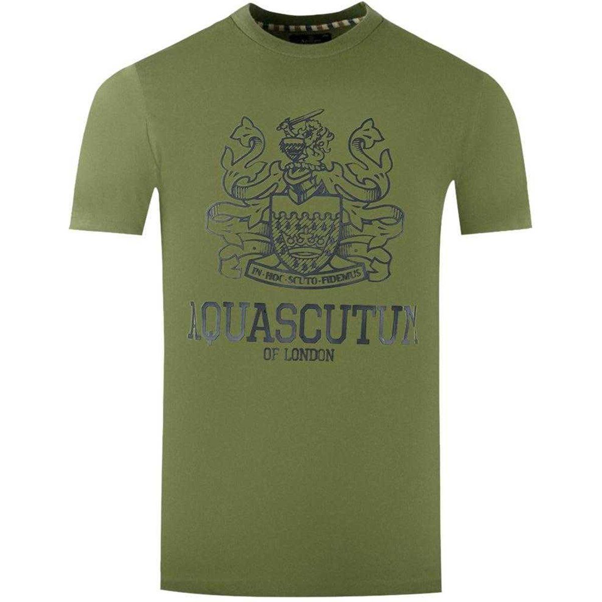 Aquascutum Herren London Aldis T-Shirt (Armeegrün)