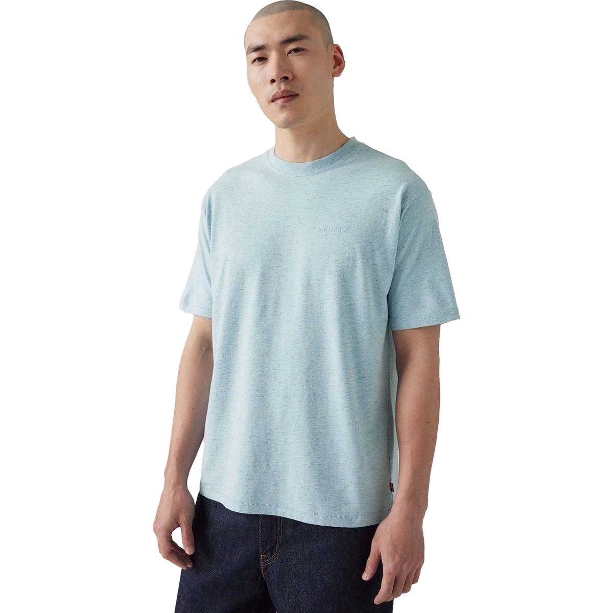 Herren Hellblaues Jersey T-Shirt