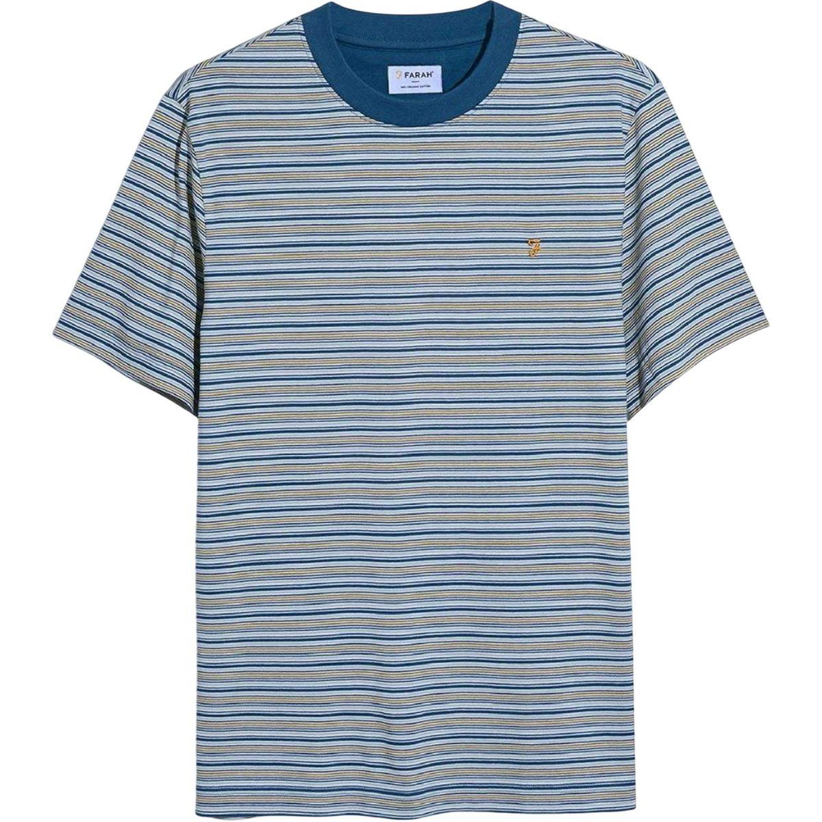 Gestreiftes Bio-Baumwoll-T-Shirt