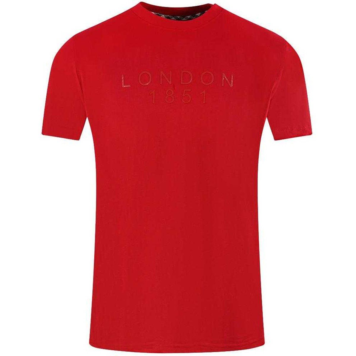 Aquascutum - "London 1851" T-Shirt für Herren, verklebt (Rot)