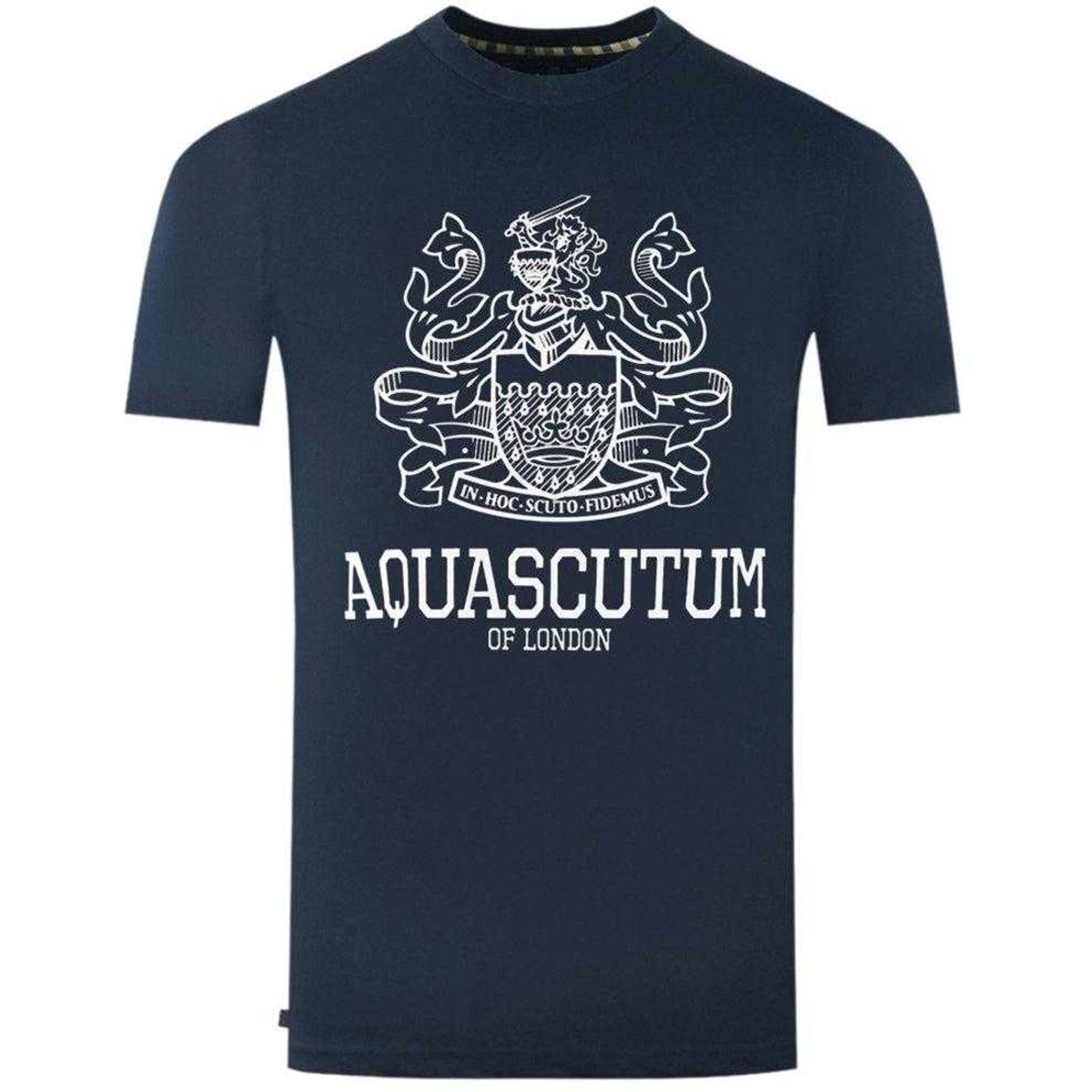 Aquascutum Herren London Aldis T-Shirt (Marineblau)