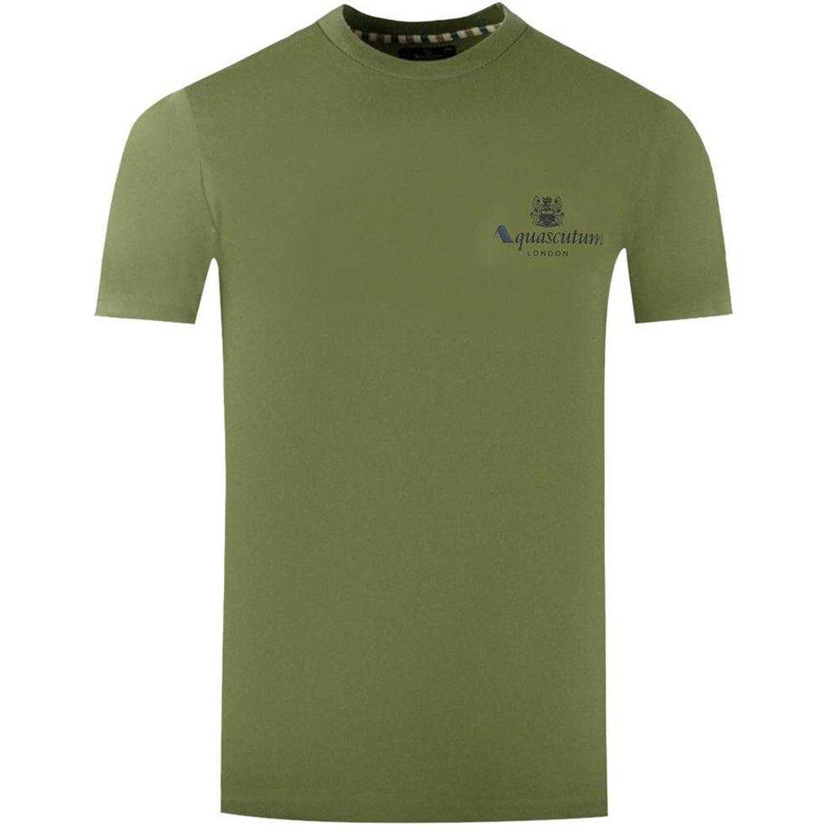 Aquascutum Herren London Aldis Logo T-Shirt (Grün)