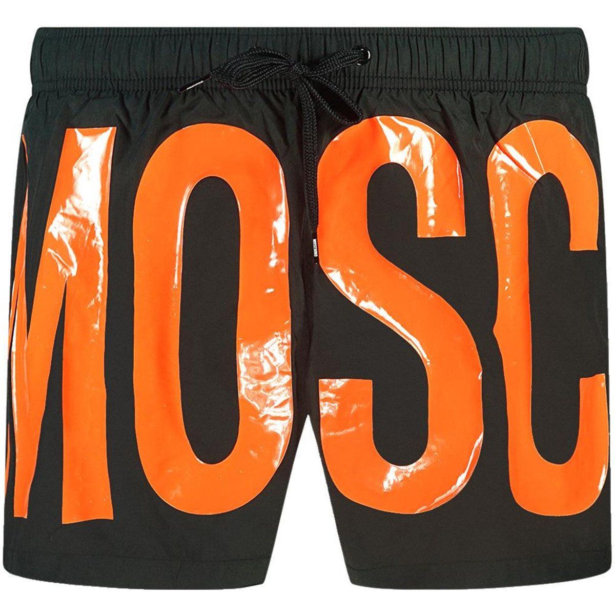 Moschino - Badeshorts für Herren (Orange/Schwarz)