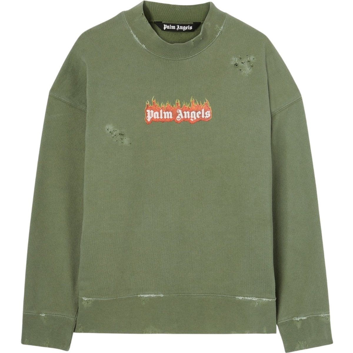 Palm Angels Burning Logo Sweatshirt