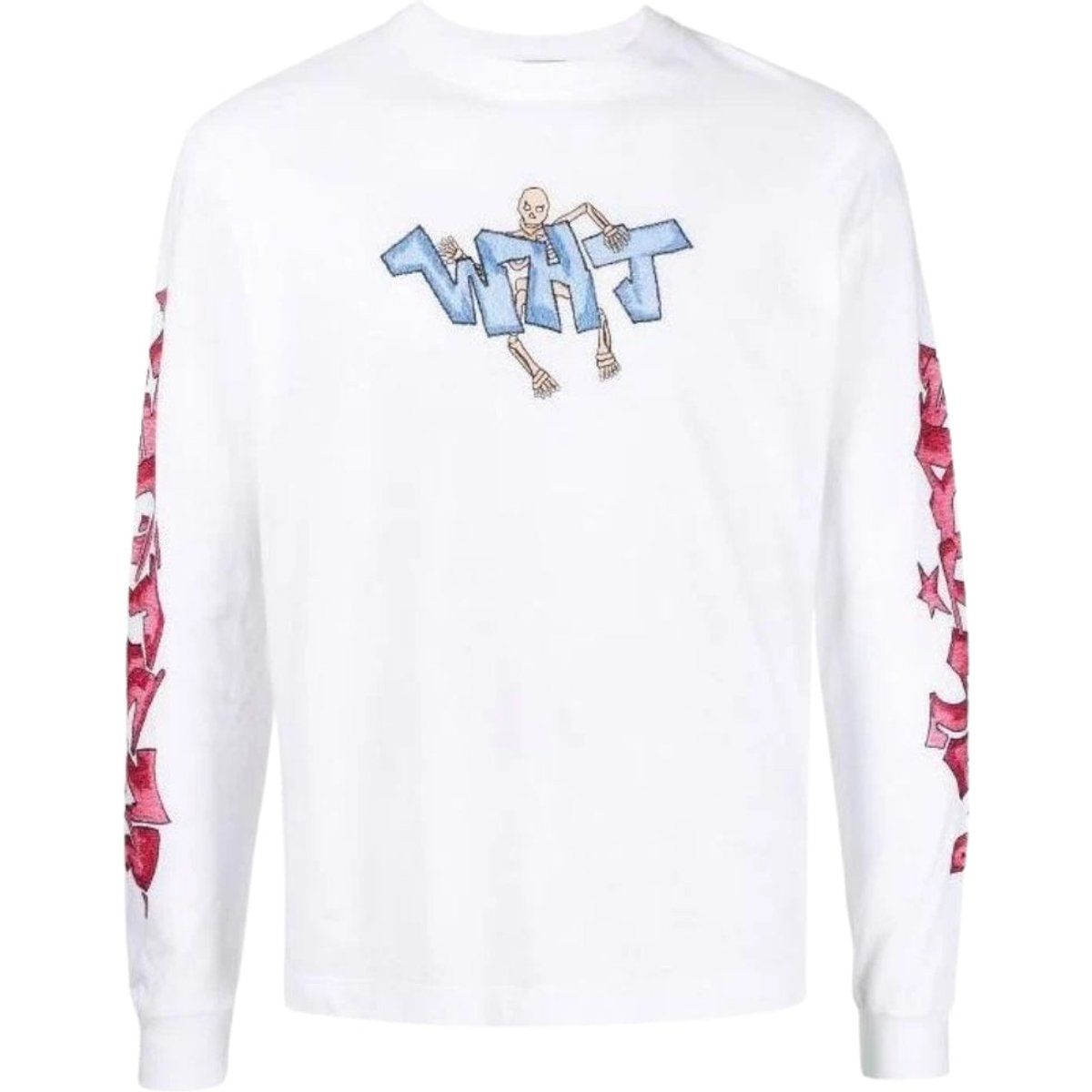 Skate-Langarmshirt mit Skelett-Grafik