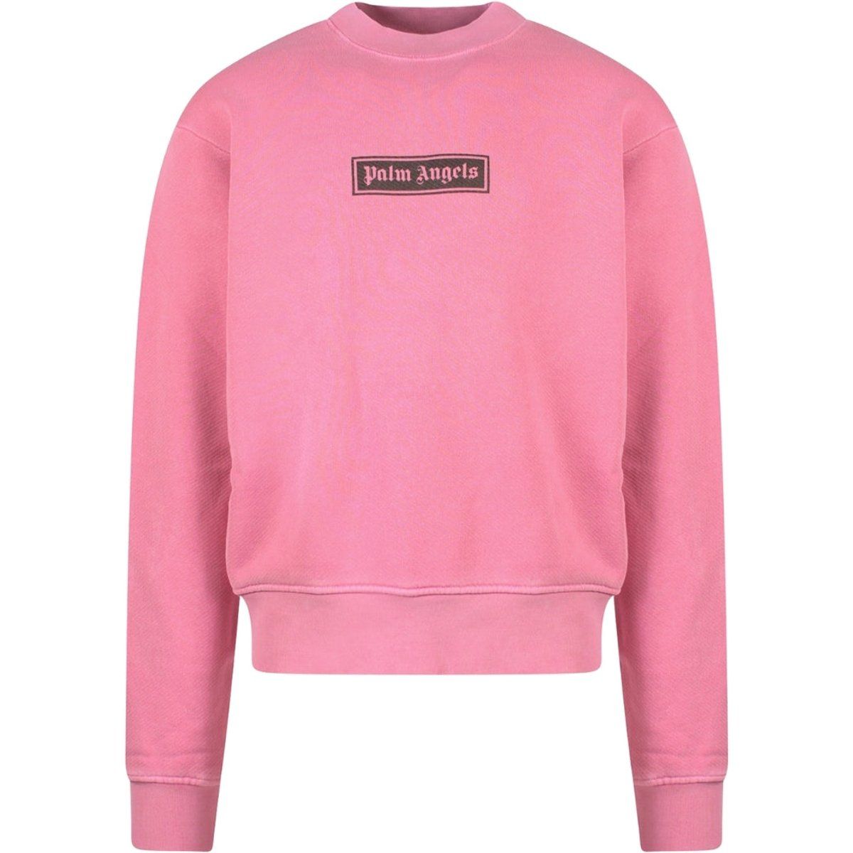 Lässiges Box-Logo Rundhals-Sweatshirt