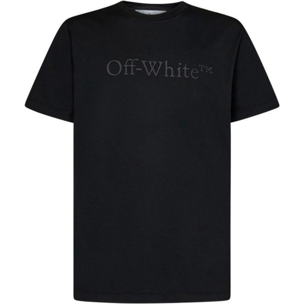Schwarzes Slim-Fit Baumwoll T-Shirt