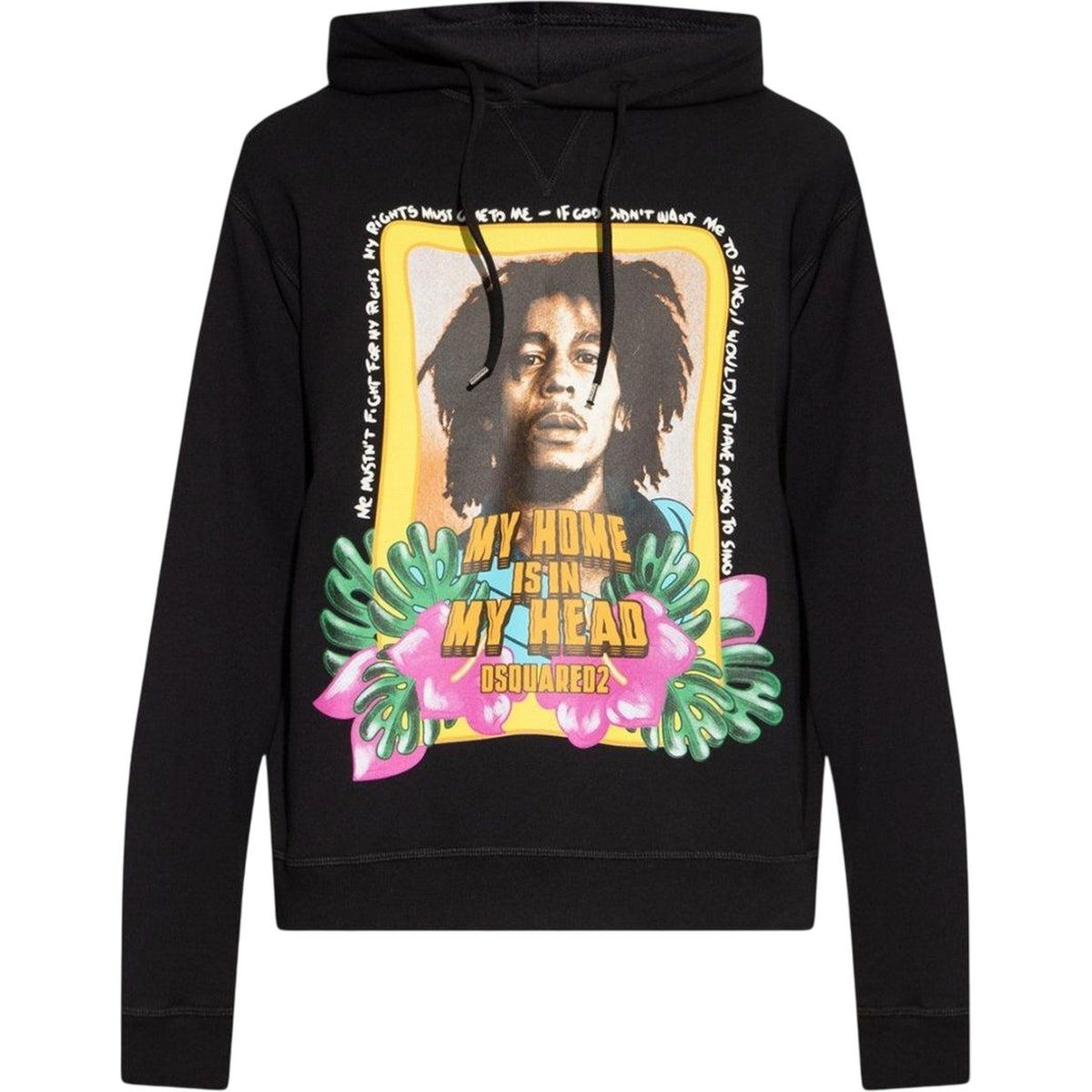 DSquared2 Herren Bob Marley Hoodie (Schwarz)