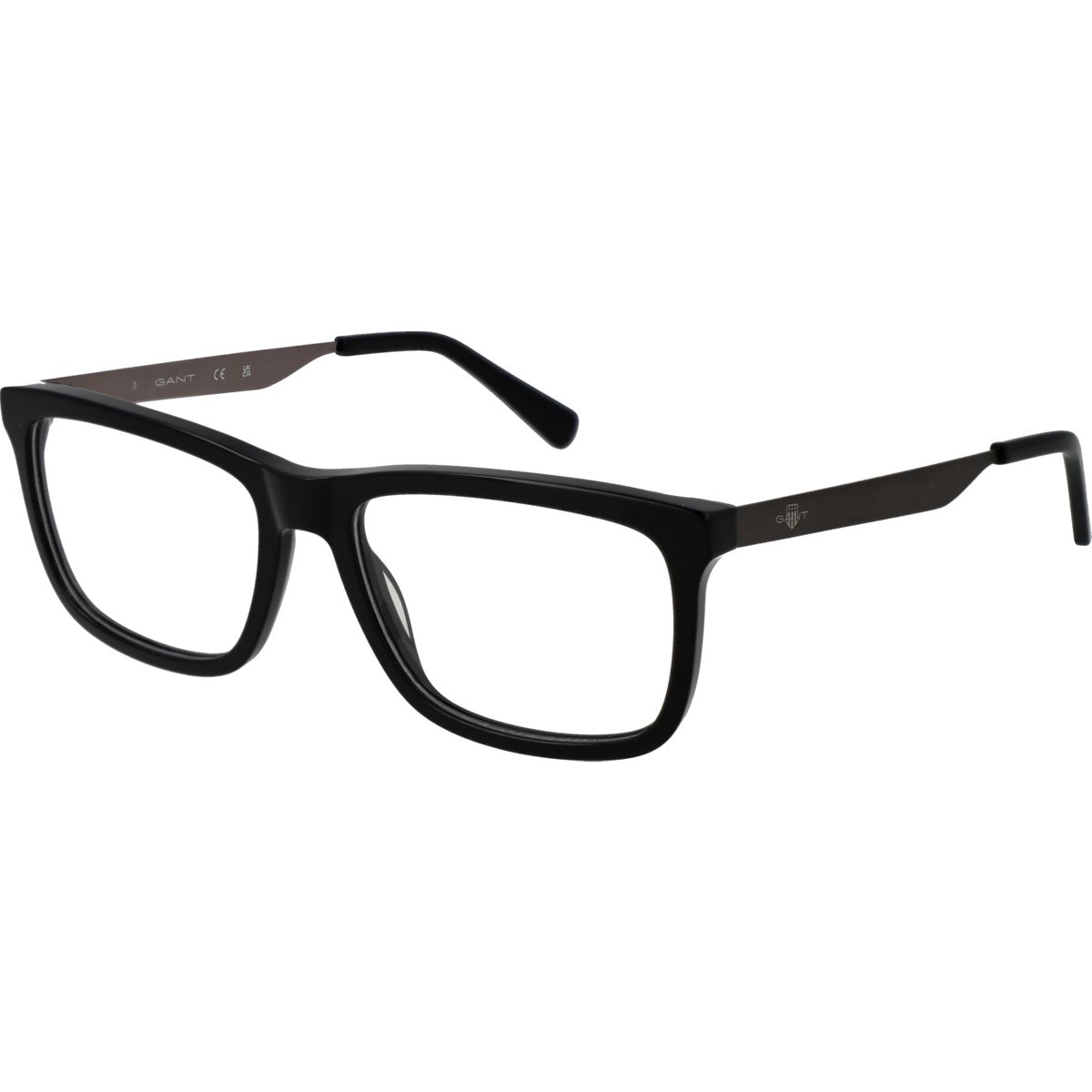 Schwarze rechteckige Vollrandbrille