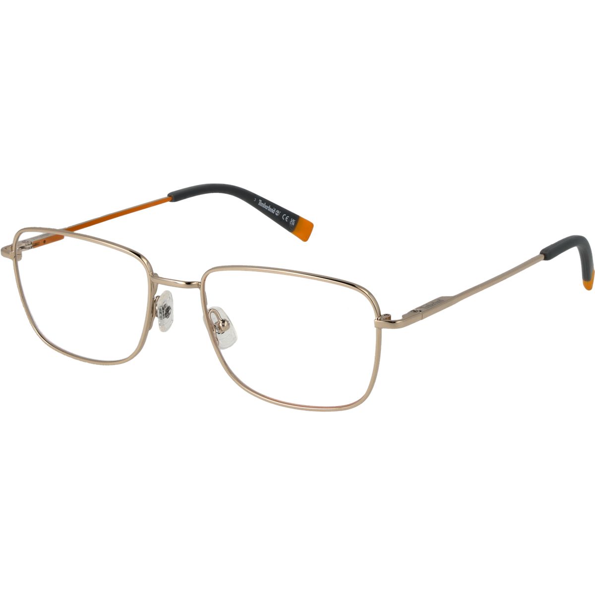 Rechteckige Vollrand-Metallbrille