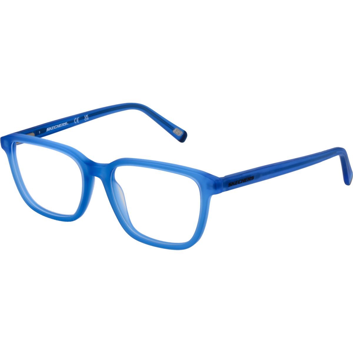 Eckige Acetat-Brille in Blau