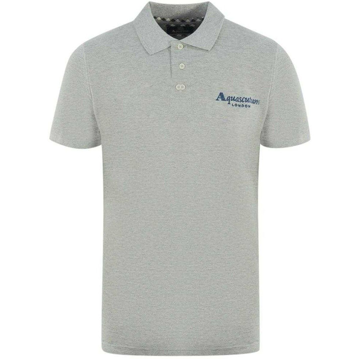 Aquascutum - "London 1851" Poloshirt für Herren/Damen Unisex (Grau)