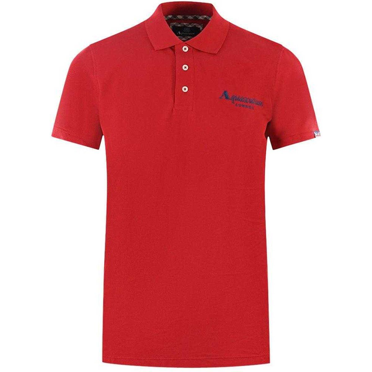 Aquascutum Unisex Erwachsene London Klassisches Polo-Shirt (Rot)