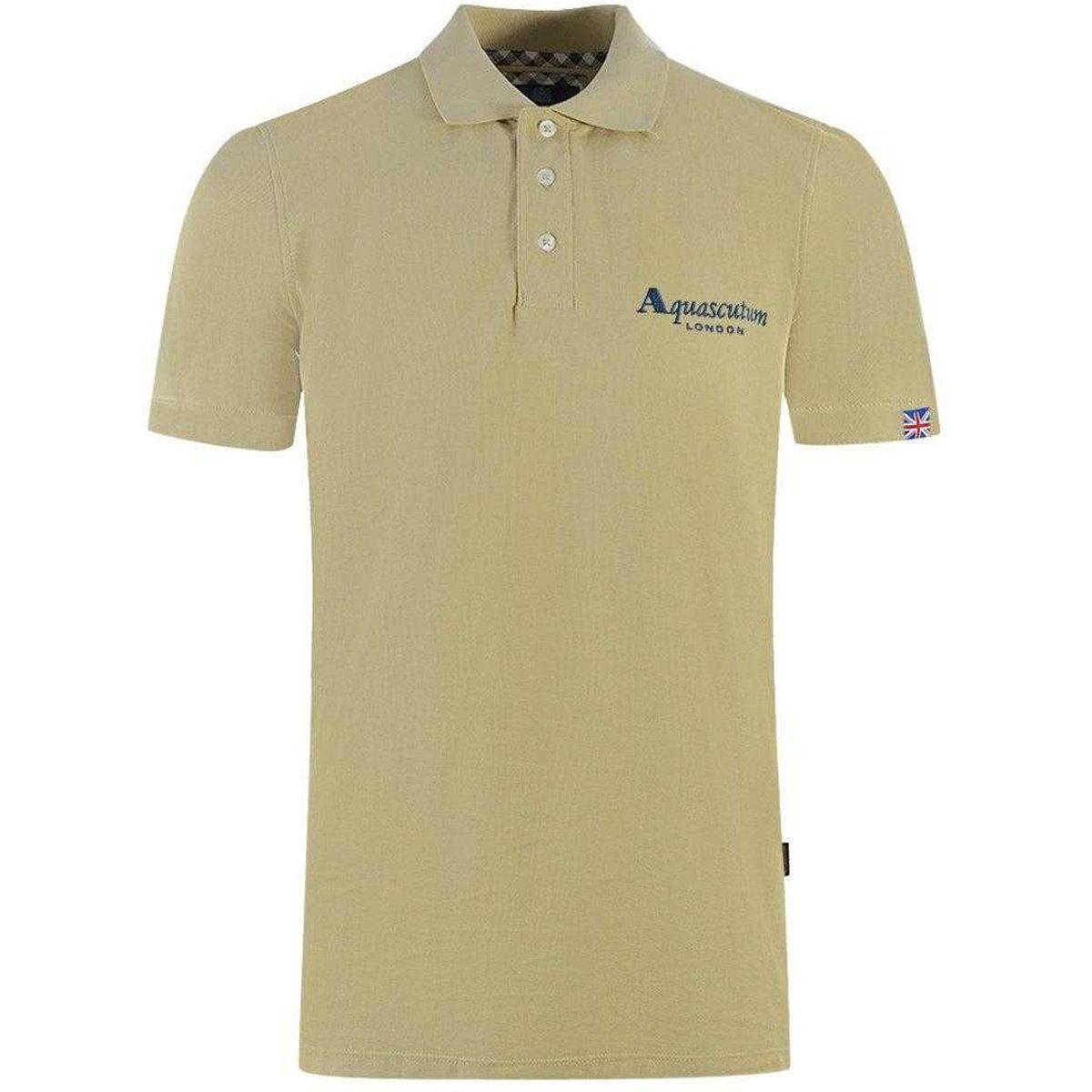 Aquascutum - "London 1851" Poloshirt für Herren/Damen Unisex (Beige)