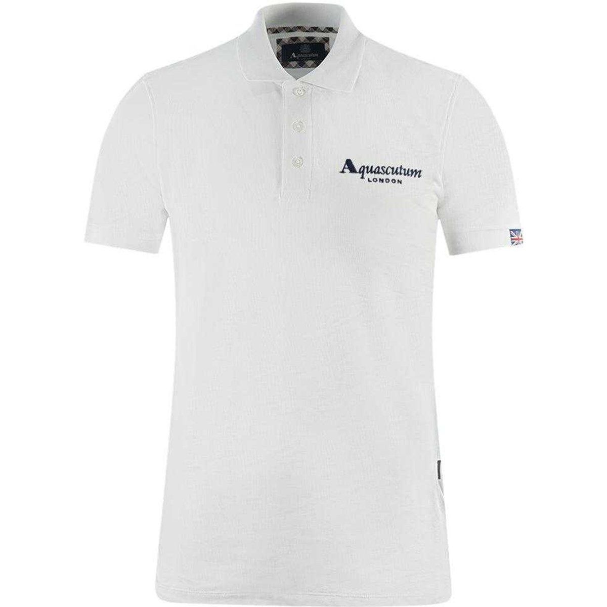 Aquascutum Unisex Erwachsene London Klassisches Poloshirt (Weiß)