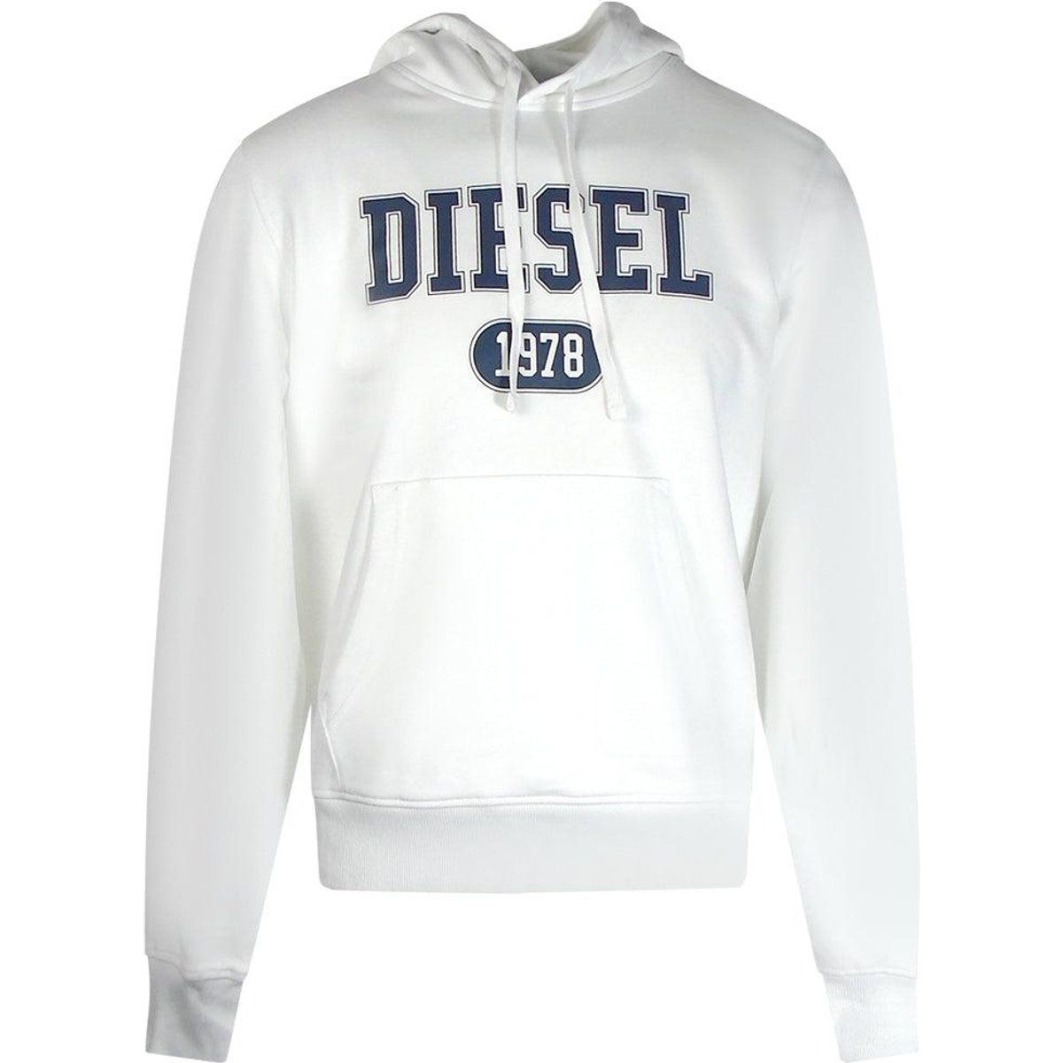 Diesel Herren 1978 Bold Logo Hoodie (Weiß)