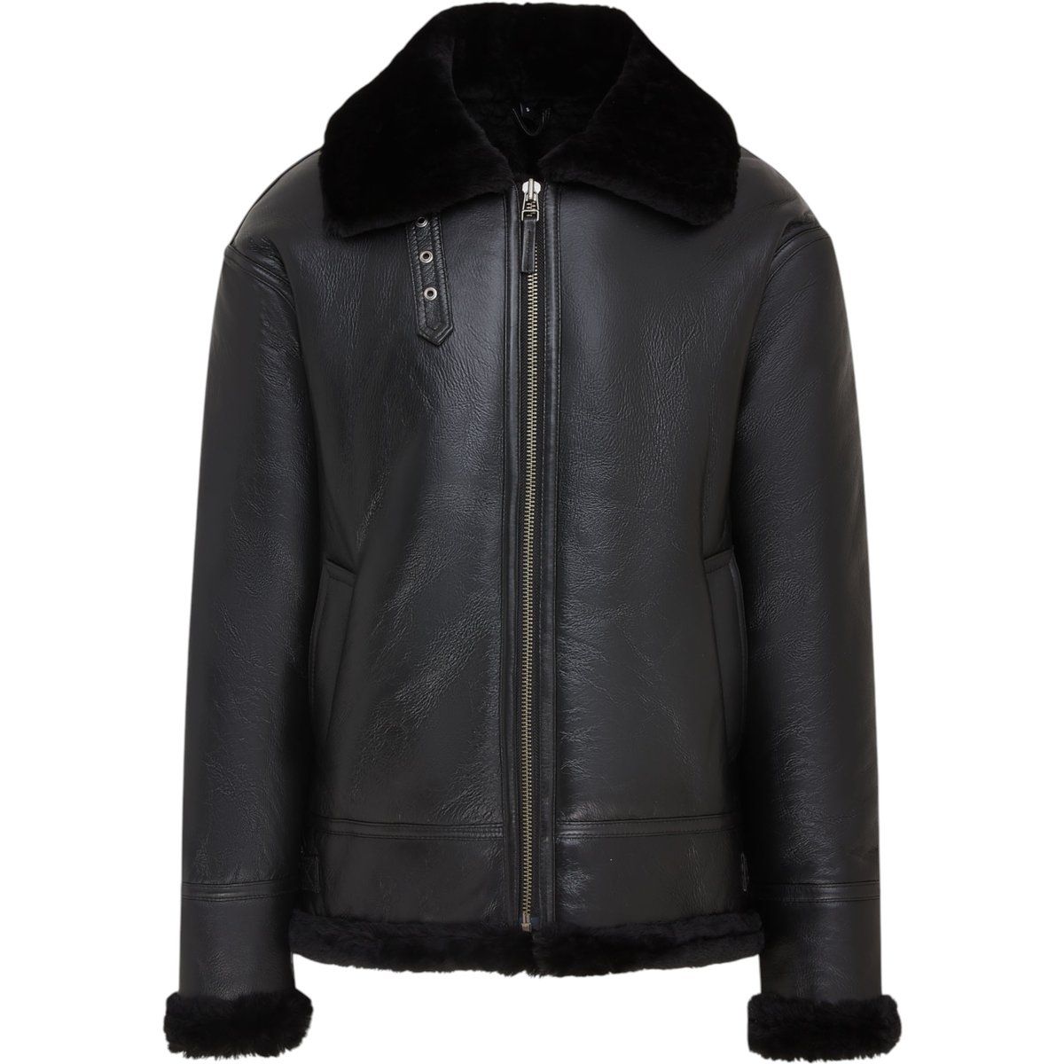 Klassische B3 Shearling-Fliegerjacke