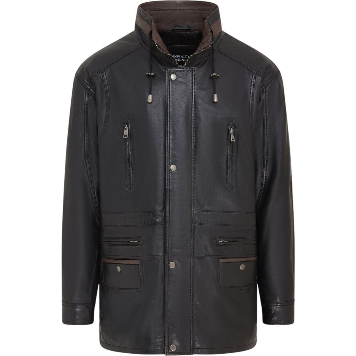 Herren Parka aus italienischem Leder