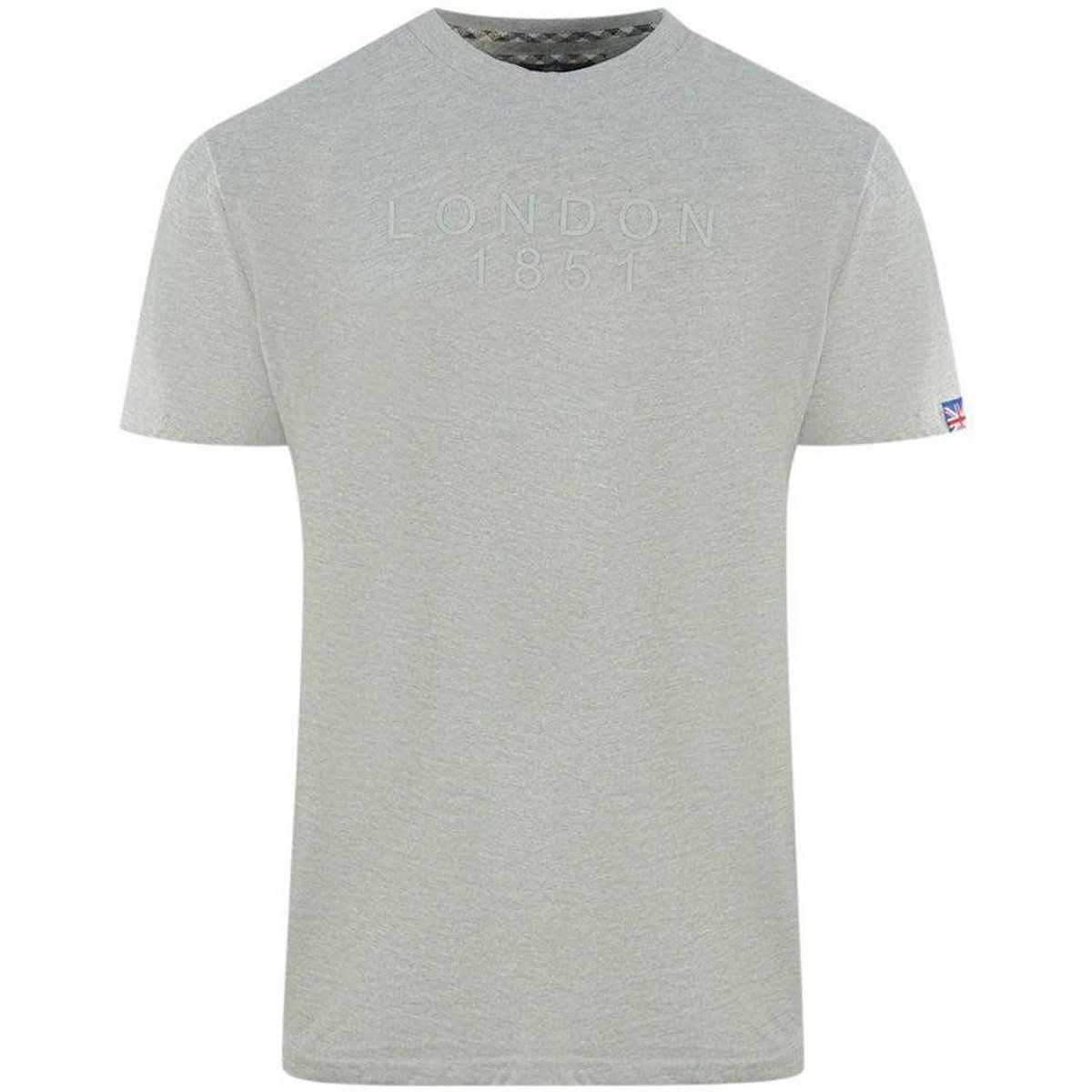 Aquascutum - "London 1851" T-Shirt für Herren, verklebt (Grau)