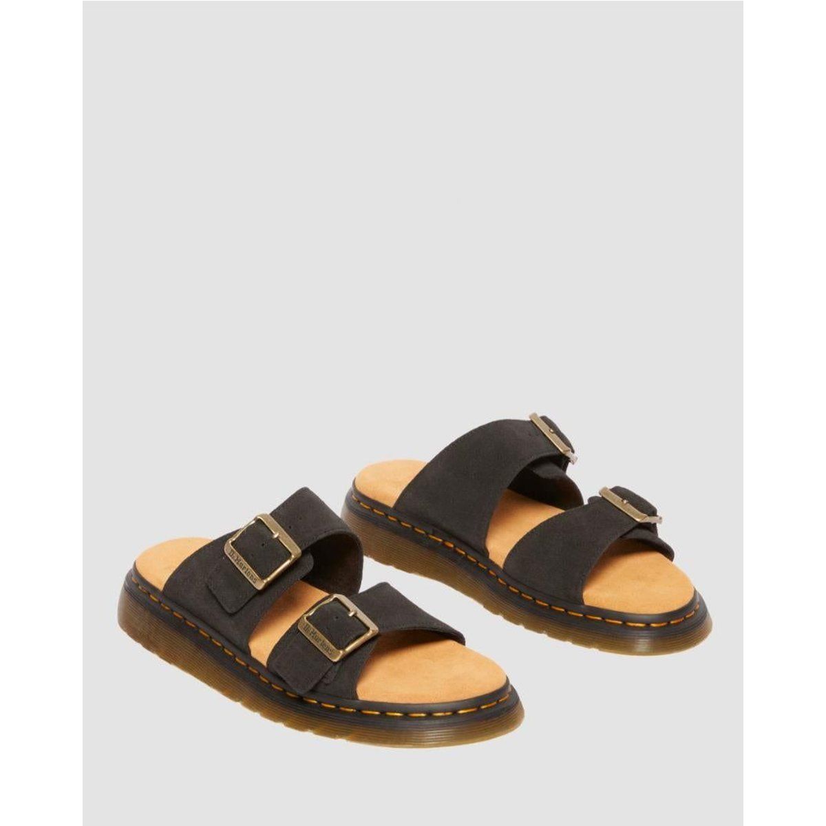 Wildleder Doppel Schnalle Sandalen