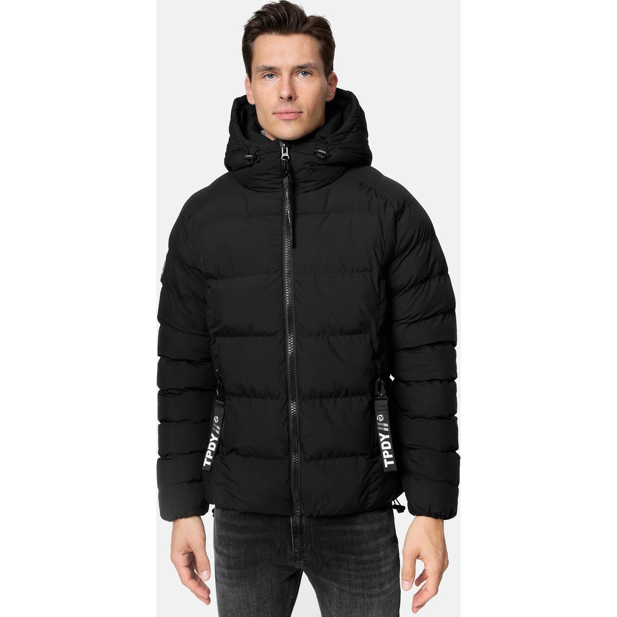 Urbane Steppjacke mit Kapuze