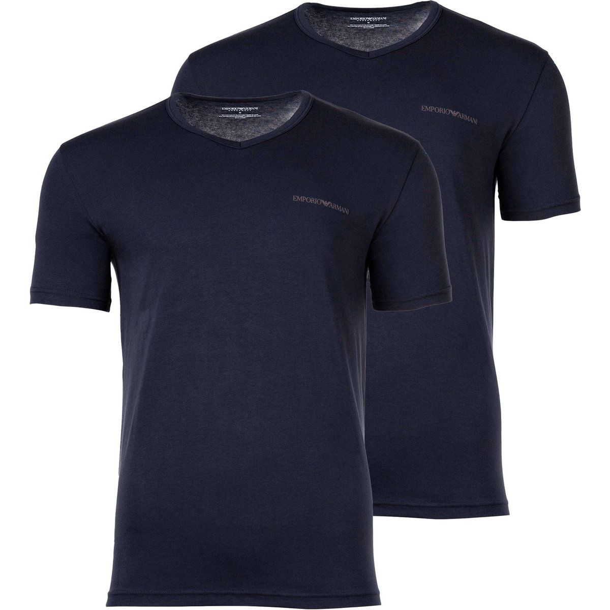 Emporio Armani Logo V-Ausschnitt T-Shirt Set